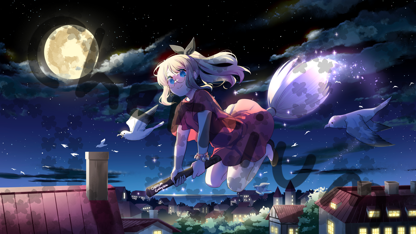 Moonlit Glide Wallpaper